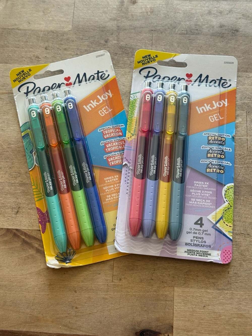 Paper Mate InkJoy Gel Pens Medium Point 0.7mm Tropical Vacation and Retro